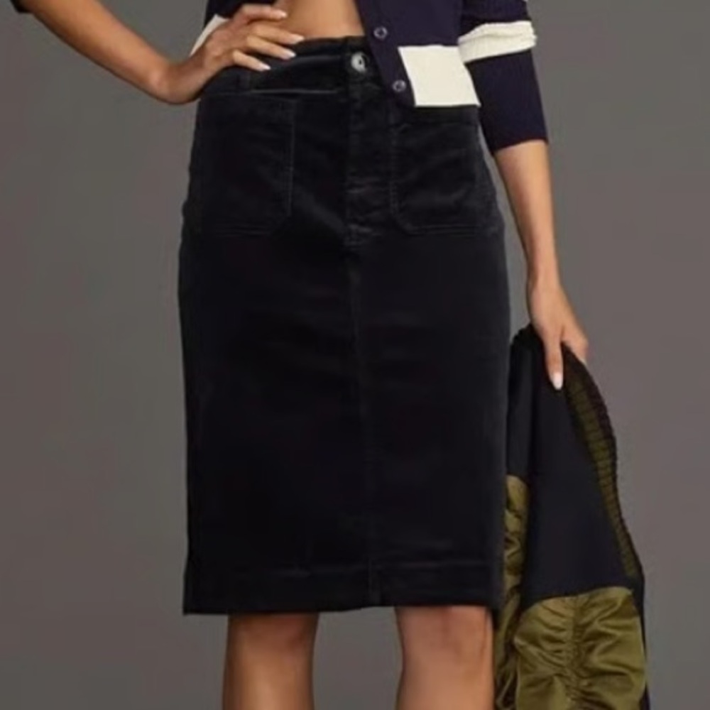 Corduroy Collette Pencil Skirt